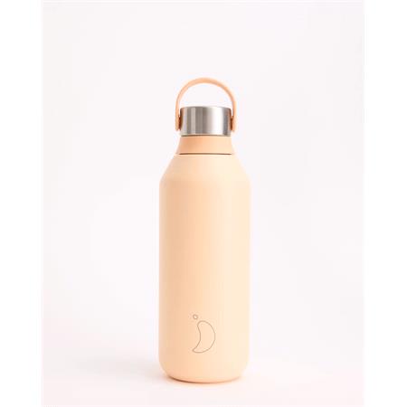 Chilly's Series 2 Peach Orange 500ml Reusable Water Bottle