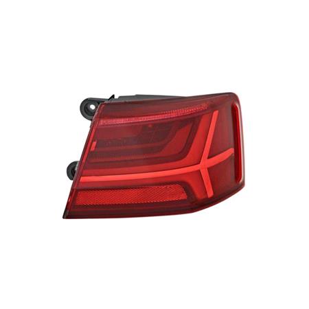 Right Rear Lamp (Outer, On Quarter Panel, LED, Saloon Models, With Dynamic Indicator, Original Equipment) for Audi A6 2015 2018