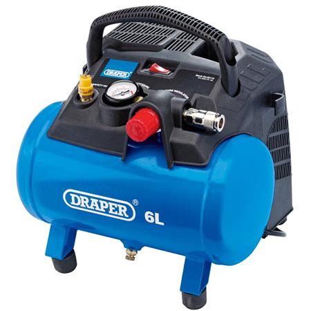 Draper 02115 6L Oil Free Air Compressor (1.2kW)