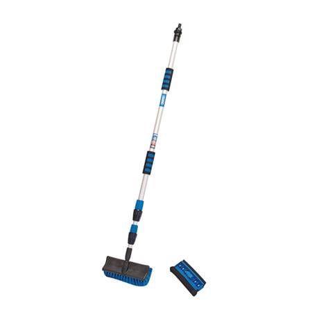 Draper 02169 Telescopic Washing Brush, 3m (2 Attachments)