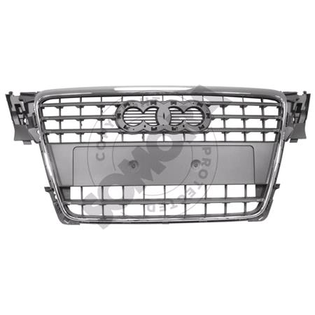 AUDI A4 2008 2012 Grille, With Chrome Moulding