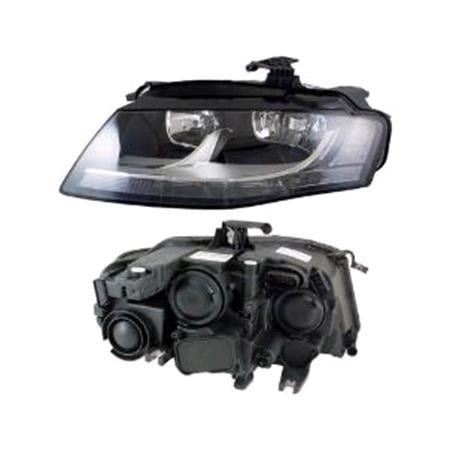 Left Headlamp (Halogen, Takes H7/H7 Bulbs, Supplied With Motor, Original Equipment) for Audi A4 Avant 2008 2011
