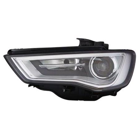 Left Headlamp (LED, With Curve Light, With LED Daytime Running Light, Supplied Without LED Modules, Original Equipment) for Audi A3 Saloon 2012 2016