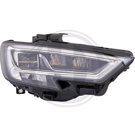Left Headlamp (Full LED, Supplied Without LED Control Modules, Original Equipment) for Audi A3 Saloon 2016 on