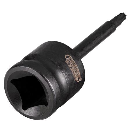 Draper 02345 TX STAR Impact Socket Bit, T20, 1/2" Sq. Dr.
