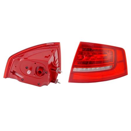 Right Rear Lamp (Outer, On Quarter Panel, LED, Original Equipment) for Audi A8 2007 2009