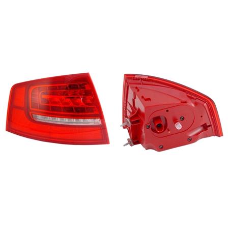 Left Rear Lamp (Outer, On Quarter Panel, LED, Original Equipment) for Audi A8 2007 2009