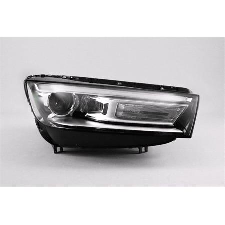 Right Headlamp (Bi Xenon, Takes D5S / H8 Bulbs, With LED Daytime Running Lamp, Oiginal Equipment) for Audi Q5 2016 on
