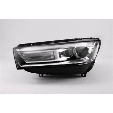 Left Headlamp (Bi Xenon, Takes D5S / H8 Bulbs, With LED Daytime Running Lamp, Oiginal Equipment) for Audi Q5 2016 on
