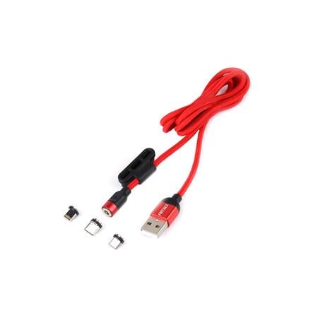 Magnetic Port Combination Quick Charge Charging Cable   1 Meter