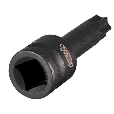 Draper 02650 TX STAR Impact Socket Bit, T60, 1/2" Sq. Dr. 