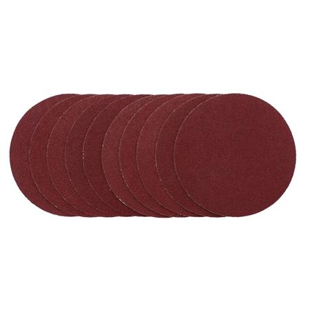 Draper 02694 Sanding Discs, 125mm, Hook & Loop, 80G (Pack of 10)