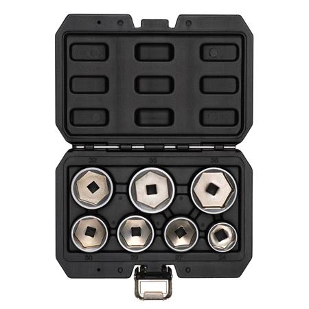 Draper 02747 Oil Filter Socket Set, 3/8" Sq. Dr. (7 Piece)