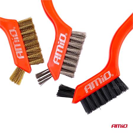 AMIO Steel Wire Brush Set of 3