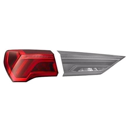 Left Rear Lamp (Outer, On Quarter Panel, LED, Original Equipment) for Audi Q3 2018 to 2025