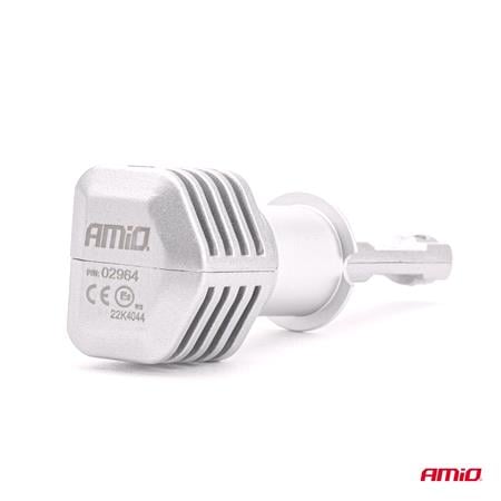 AMIO X1 Series 12V 40W H3 6500K LED Bulb   Twin Pack