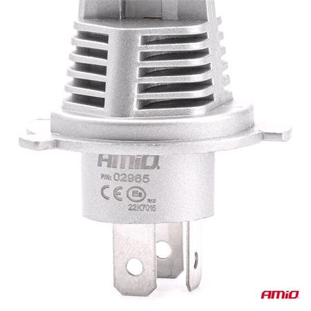 AMIO X1 Series 12V 40W H4 6500K LED Bulb   Twin Pack