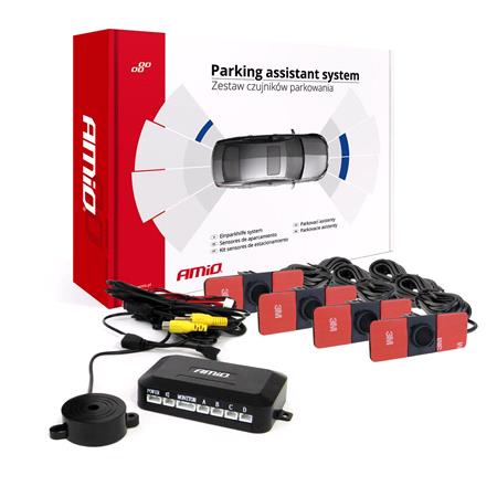 Park Assist System With Camera, Display and Sensors   Black