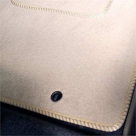 Luxury Tailored Car Mats in Beige for Lexus IS 2005 2013   4 Piece   2 Clips In Drivers Mat