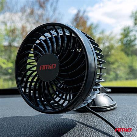 12V Car Fan with Suction Cup   6 Inch