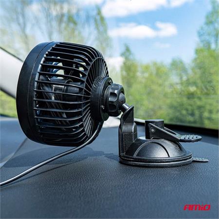 12V Car Fan with Suction Cup   6 Inch