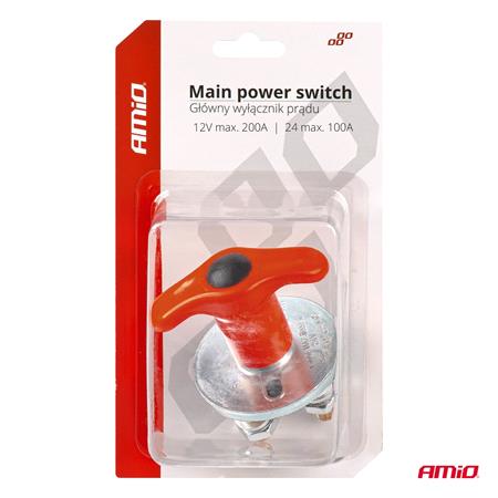 Main power switch 12/24V max 200A peak 500A