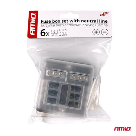 Fuse Box with Neutral Line with 6 Socktes