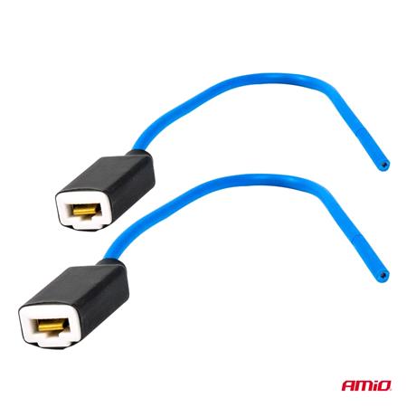 AMIO H1/H3 Ceramic Bulb Socket   Twin Pack