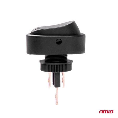 Elliptic switch with yellow Light 12/24V max 30A ON/OFF