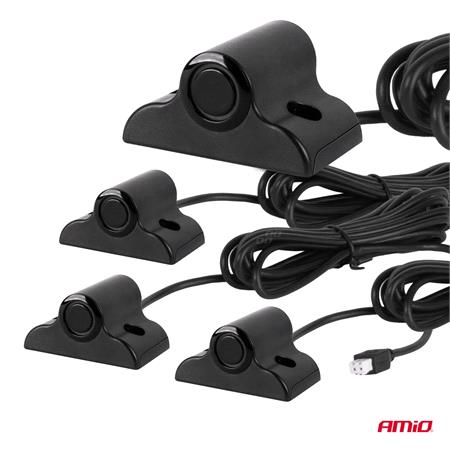 Truck 3D Display Parking Assistant System with 4 Sensors   BLACK