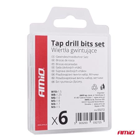 Tap Drill Bits   Set of 6