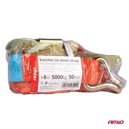 Ratchet Tie Down Strap 5000kg 50mm   8m