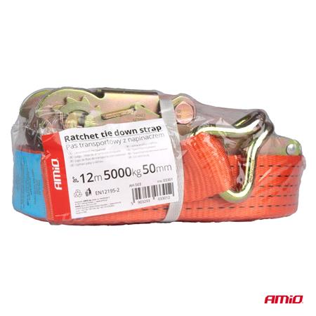 Ratchet Tie Down Strap 5000kg 50mm   12m