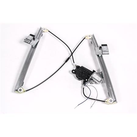 Front Left Electric Window Regulator (with motor) for FORD FOCUS Saloon (DFW), 1999 2005, 4 Door Models, WITHOUT One Touch/Antipinch, motor has 2 pins/wires