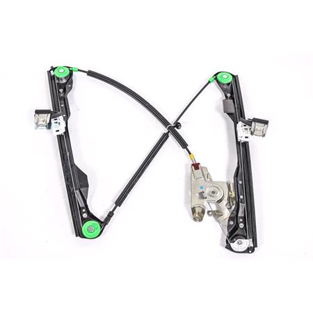 Front Right Electric Window Regulator Mechanism (without motor) for FORD FOCUS Saloon (DFW), 1999 2005, 4 Door Models, WITHOUT One Touch/Antipinch, holds a standard 2 pin/wire motor