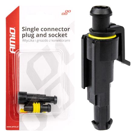 Connector plug and socket set