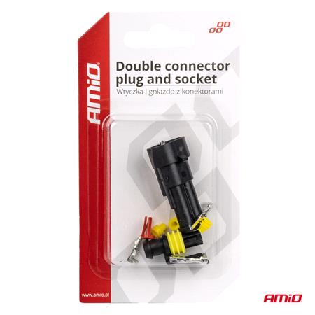 2 Way Connector plug and socket set 