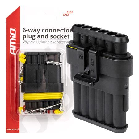 6 Way Connector plug and socket set