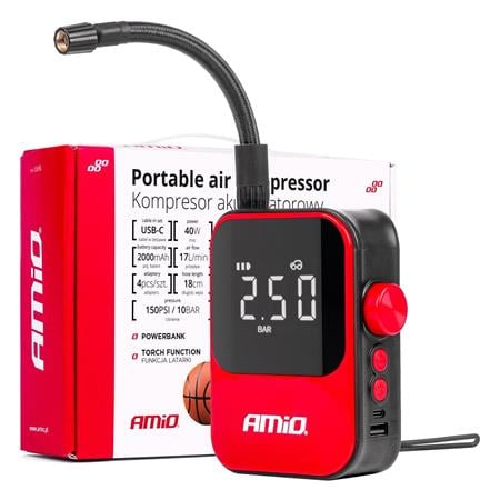 AMIO Portable Cordless Digital Air Compressor
