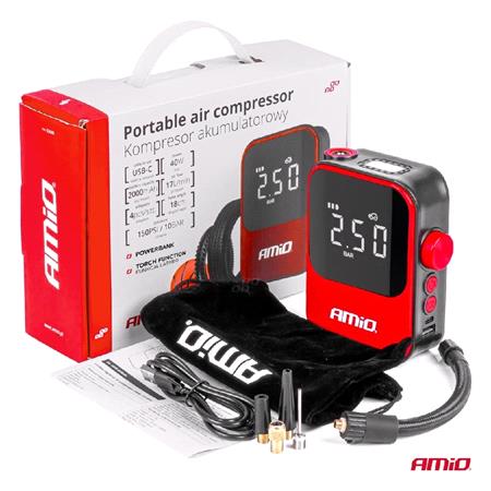 AMIO Portable Cordless Digital Air Compressor
