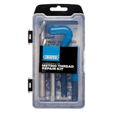 Draper 03711 Metric Thread Repair Kit, M14 x 1.25 (15 Piece)