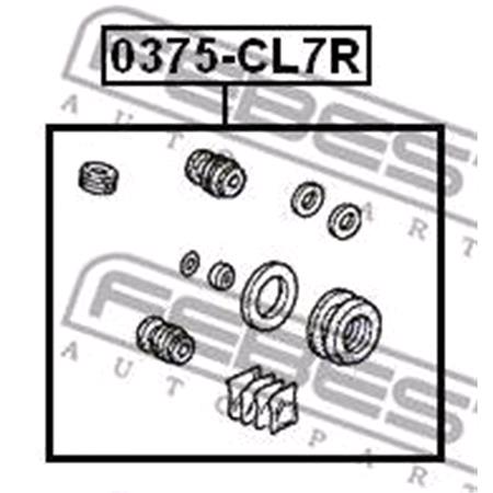 FEBEST Brake Caliper Repair Kit   0375CL7R