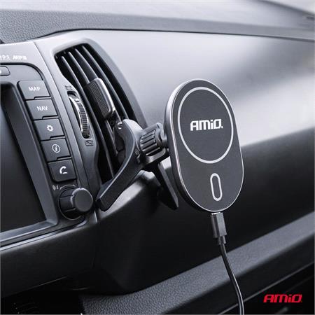 Qi Wireless Charging Air Vent Magnetic Car Phone Holder