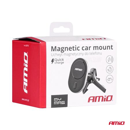 Qi Wireless Charging Air Vent Magnetic Car Phone Holder