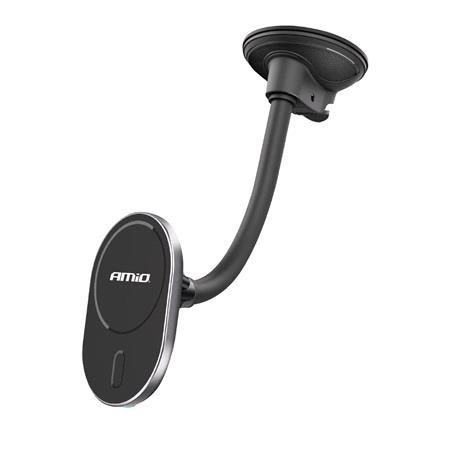 Suction mount Phone Holder with Wireless Charger   15W