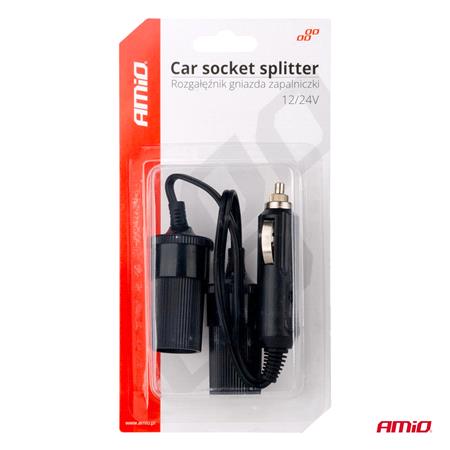 12V 24V car lighter socket splitter