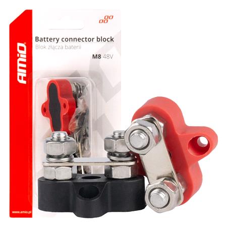 Bus bar battery connector distribution block double set max 48V M8