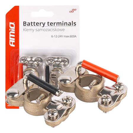 Brass Battery Terminals 600A   Pair