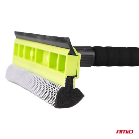 Telescopic Aluminium Window Squeegee Cleaner 25cm Head, Length 55 80cm