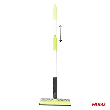 Telescopic Aluminium Window Squeegee Cleaner 25cm Head, Length 55 80cm